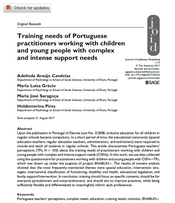 Training needs of Portuguese practitioners working with children and young people with complex and intense support needs